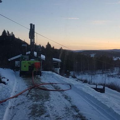 Brønnboring på vinteren