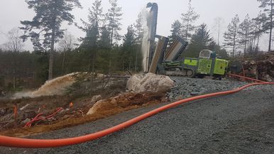 Brønnboring i skog