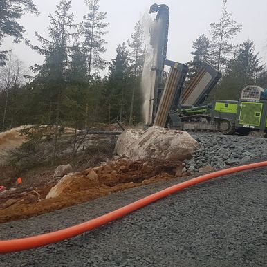 Brønnboring i skog